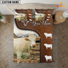 Uni Charolais On Farm Brown 3D Bedding Set