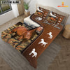 Uni Horse Jersey On Farm Brown 3D Bedding Set