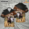 Uni Shorthorn On Farms Custom Name Printed 3D Black Hoodie