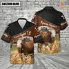 Uni Simmental On Farms Custom Name Printed 3D Black Hoodie