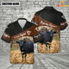 Uni Black Angus On Farms Custom Name Printed 3D Black Hoodie