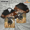 Uni Belted Galloway On Farms Custom Name Printed 3D Black Hoodie