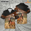 Uni Horse On Farms Custom Name Printed 3D Black Hoodie