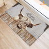 Uni Highland Cattle Hello Sweet Checks Doormat