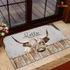 Uni Highland Cattle Hello Sweet Checks Doormat