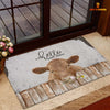 Uni Red Angus Hello Sweet Checks Doormat