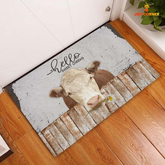 Uni Hereford Hello Sweet Checks Doormat