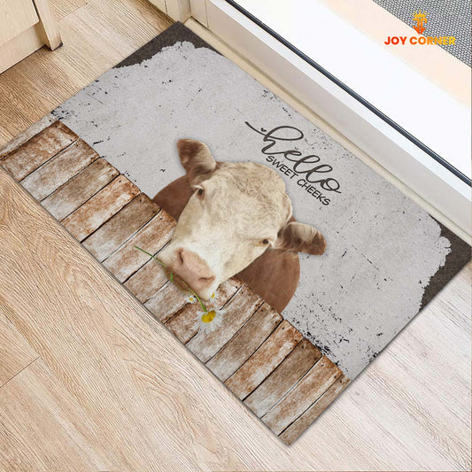 Uni Hereford Hello Sweet Checks Doormat