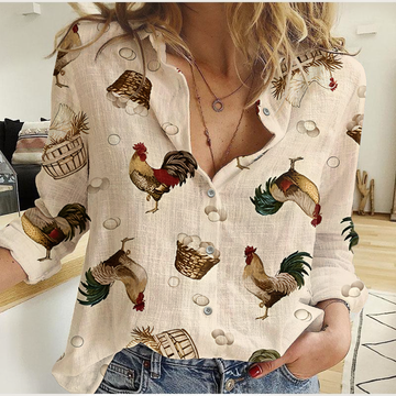 Unique Roosters & Hens Casual Shirt