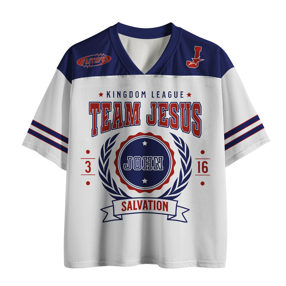 UniJames Team Jesus Christian White Mesh Jersey