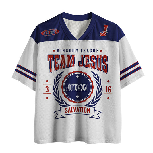UniJames Team Jesus Christian White Mesh Jersey