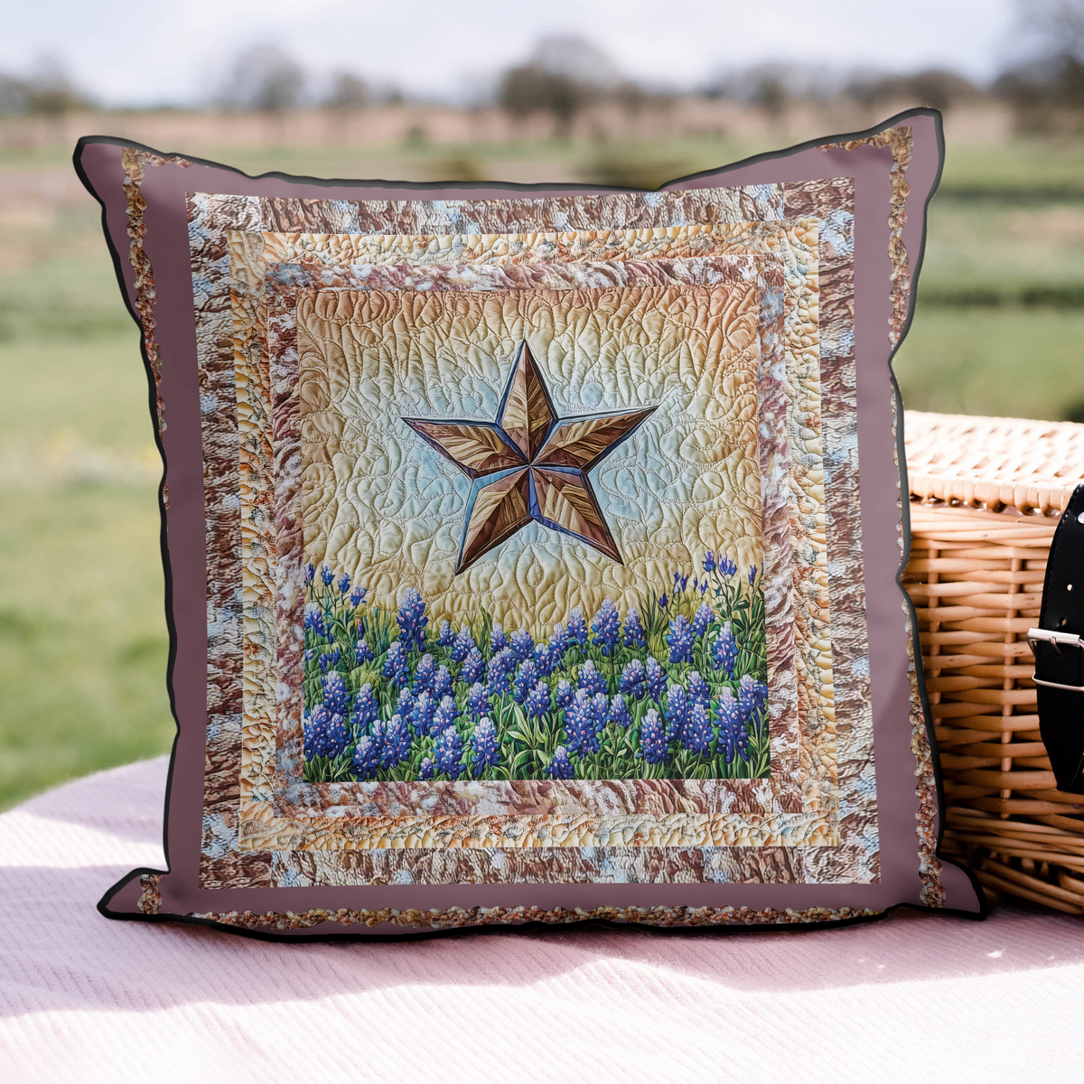 Texas Pride Quilted Pillow Case NCU0DK6986