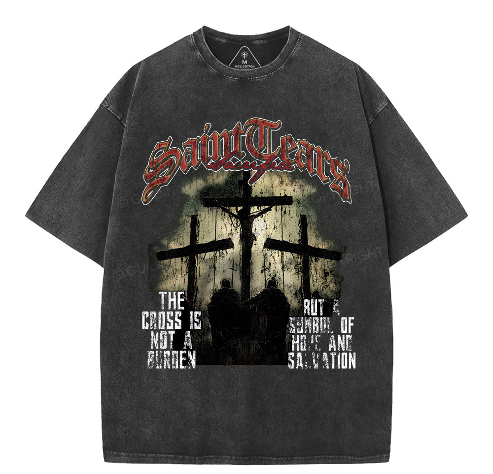 The Cross Christian Washed TShirt  