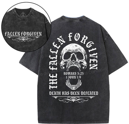 The Fallen Forgiven Christian Washed T-Shirt Sale - GuidingCross