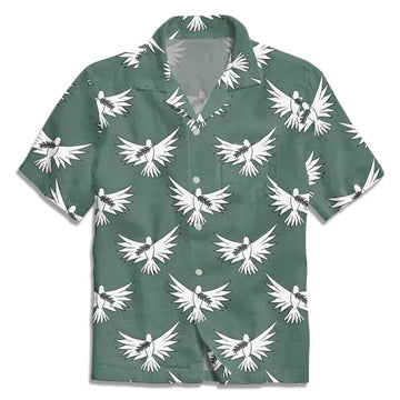 UniJames The Green Dove Christian Hawaiian Shirt