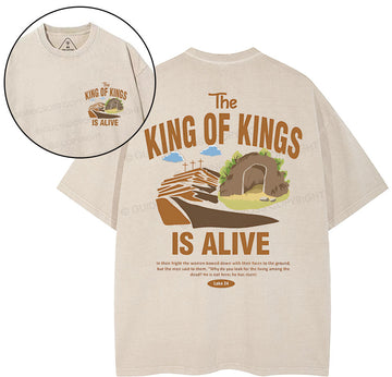 The King Of Kings Christian Washed TShirt  