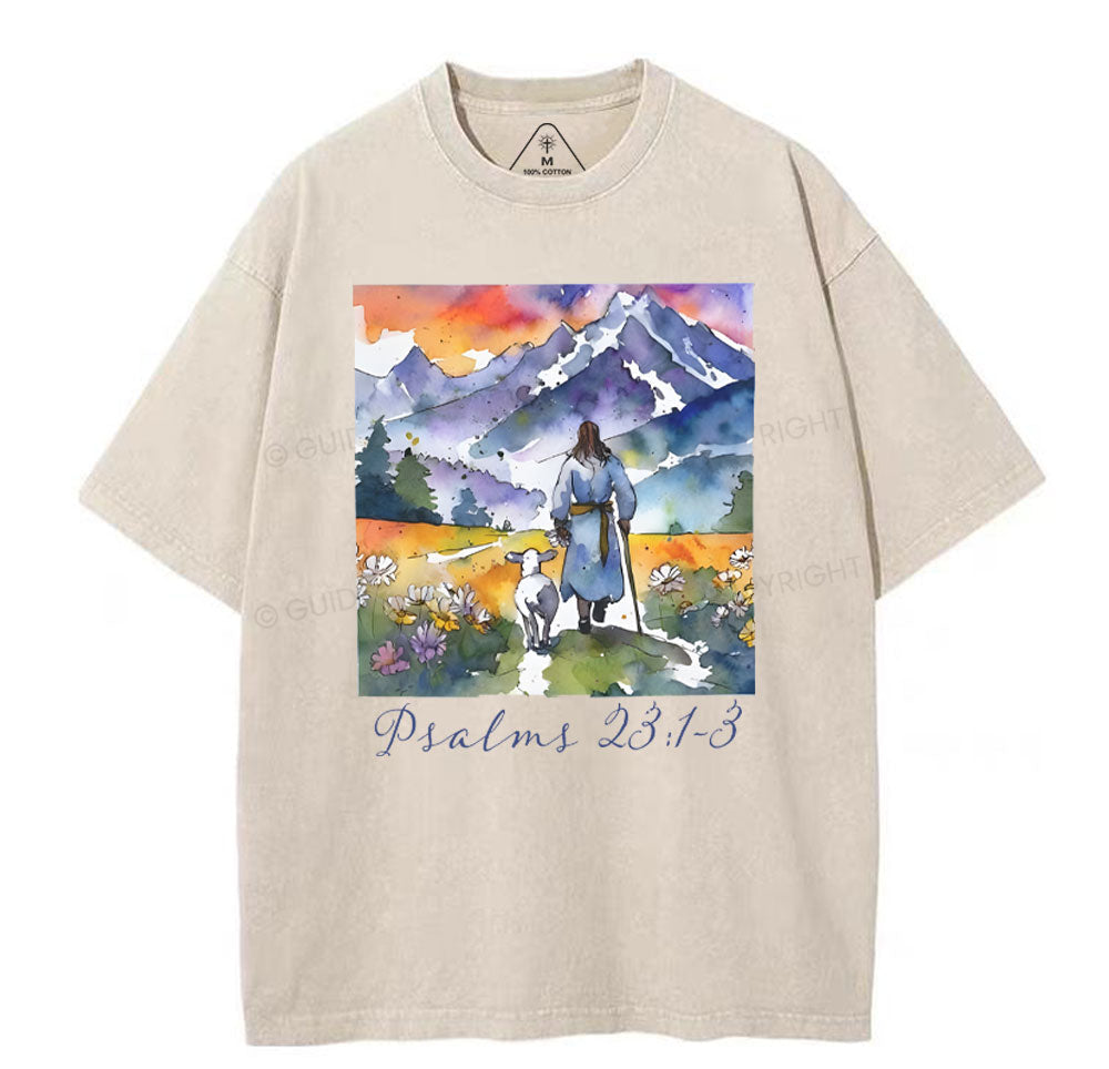 The Lord Is My Friend Christian Washed TShirt  