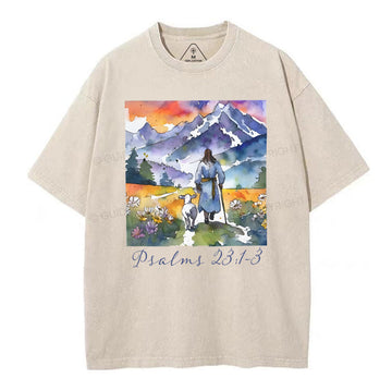 The Lord Is My Friend Christian Washed TShirt  