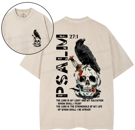 The Lord Is My  Salvation Christian Washed T-Shirt Sale - GuidingCross