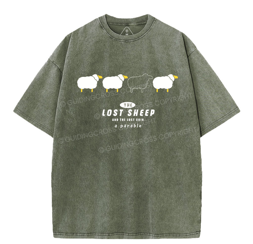 The Lost Sheep Christian Washed TShirt  