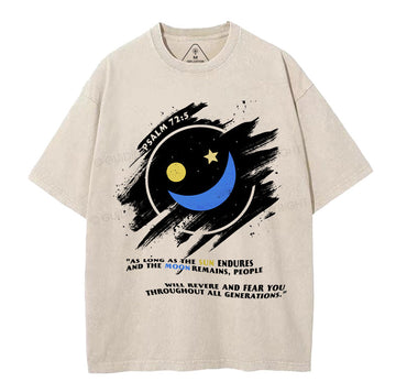 The Sun Endures And The Moon Remains Christian Washed TShirt  