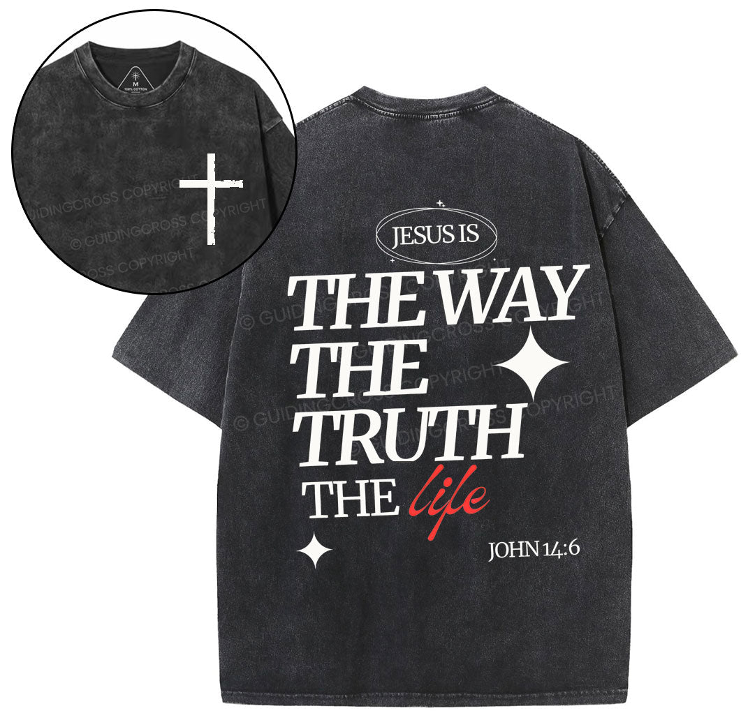 The Way Chirstian Washed T-Shirt Sale - GuidingCross