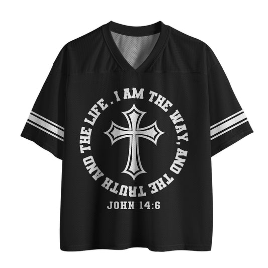 UniJames The Way The Life And The Truth Christian Black Mesh Jersey