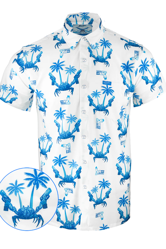 UniJames Comfort The Crab (Blue) Button Down For Men