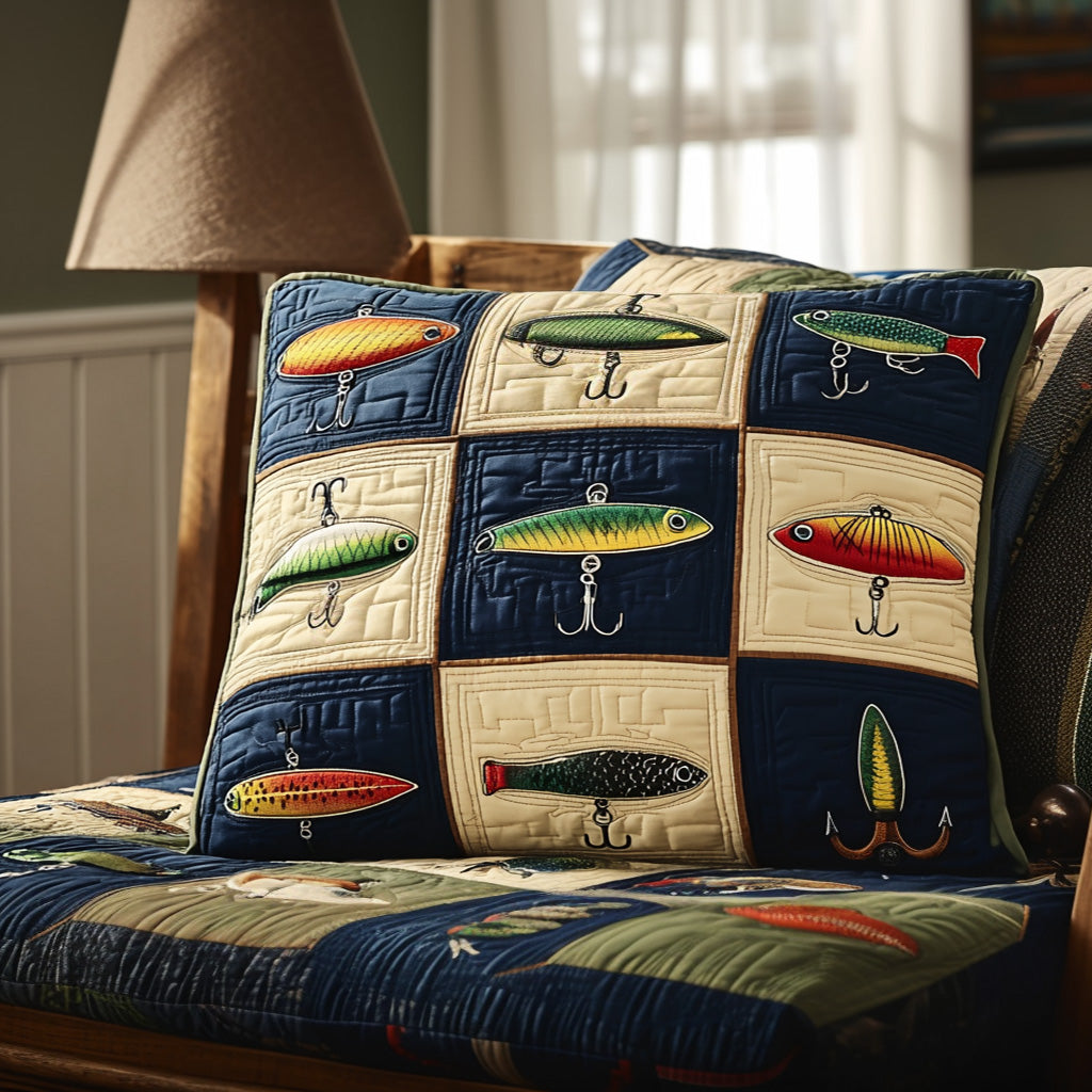 The Fish Lodge Quilted Pillow Case NCU0PT9388