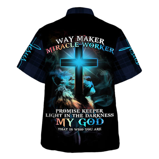UniJames The Cross Jesus Way Market Miracle Worked Hawaiian Shirt - Christian Hawaiian Shirt - Religious Hawaiian Shirts