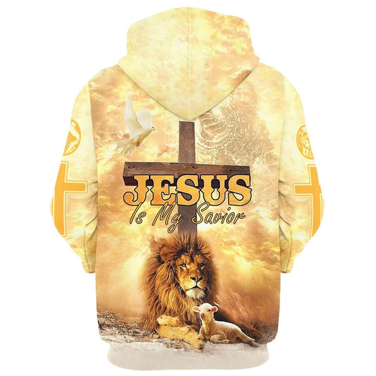 The Hand Of Jesus Lion And Lamb Hoodie Jesus Is My Savior Hoodies Jesus Hoodie Men & Women, God 3D Printed Hoodie, Christian Apparel Hoodies