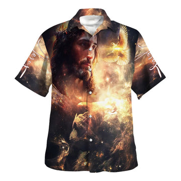 UniJames The Lion Of Judah Jesus Christ Hawaiian Shirts For Men - Christian Hawaiian Shirt - Hawaiian Summer Shirts