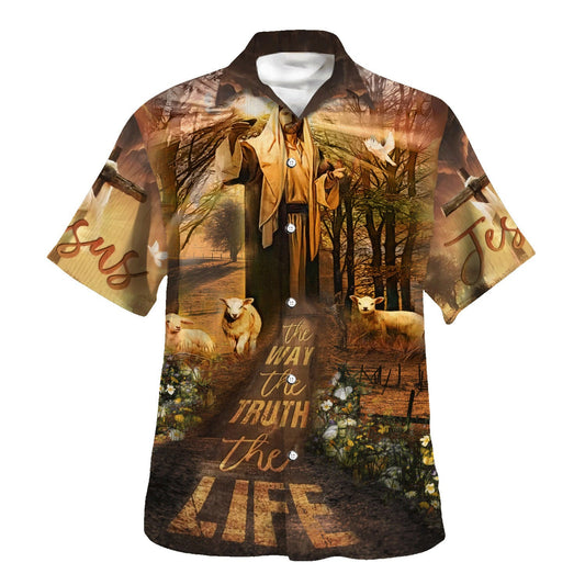 UniJames The Way The Truth And The Life Hawaiian Shirts For Men & Women - Christian Hawaiian Shirt - Hawaiian Summer Shirts