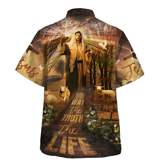 UniJames The Way The Truth And The Life Hawaiian Shirts For Men & Women - Christian Hawaiian Shirt - Hawaiian Summer Shirts