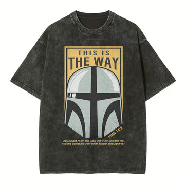 This Is The Way Christian Washed T-Shirt Sale - GuidingCross