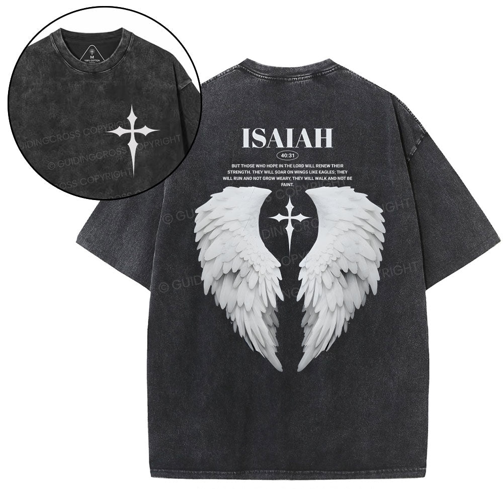 Those Who Hope In The Lord Will Renew Christian Washed TShirt  