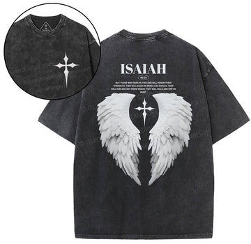 Those Who Hope In The Lord Will Renew Christian Washed TShirt  