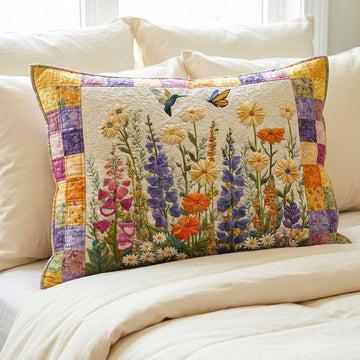 Timeless Floral Charm Quilted Bedding Pillow Case NCU0NT12230