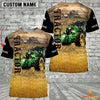 Uni Personalized Name Tractor On The Farm 3D Shirt