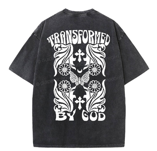 Transformed By God Chrsitian Washed TShirt