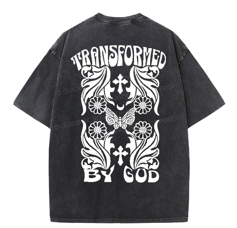 Transformed By God Chrsitian Washed TShirt  