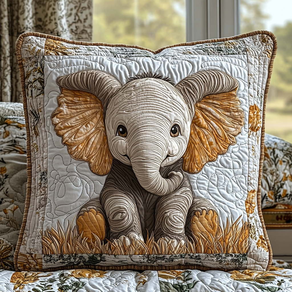 Trunkling Trails Quilted Pillow Case NCU0DV6140