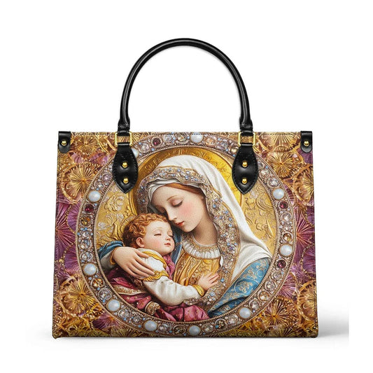 Uni Divine Madonna And Child Leather Bag