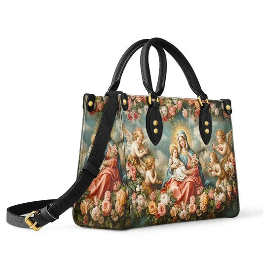 Uni Halo Of Roses Leather Bag