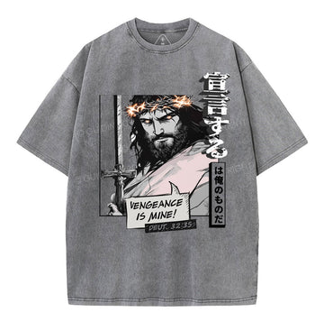 Vengeance is Mine Christian Washed TShirt  