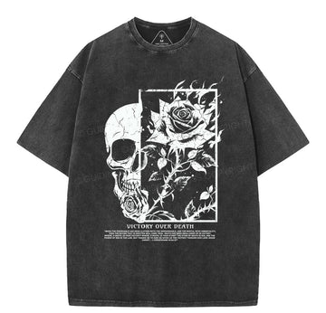 Victory Over  Death Christian Washed T-Shirt Sale - GuidingCross