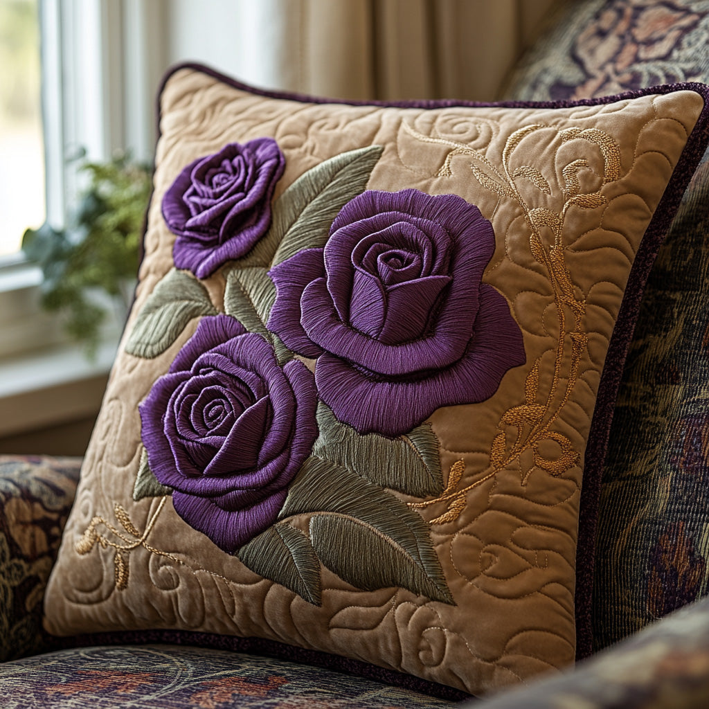 Violet Garden Quilted Pillow Case NCU0DV6494