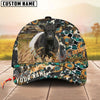 Unijames Cattle Sunflower Western Cowhide Personalized Name 3D Classic Cap