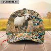Unijames Cattle Sunflower Western Cowhide Personalized Name 3D Classic Cap