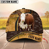 Unijames Cattle Ranch Leather Pattern Personalized Name Cap